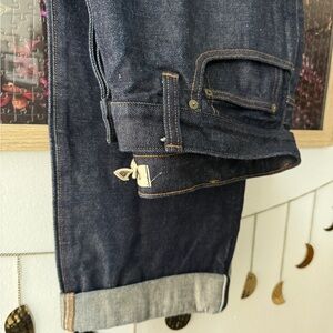 Men’s Vintage Relaxed Straight Jeans in Raw Selvedge (Never Worn) Madewell